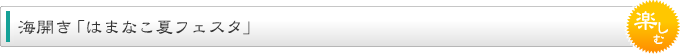 海開き「はまなこ夏フェスタ」